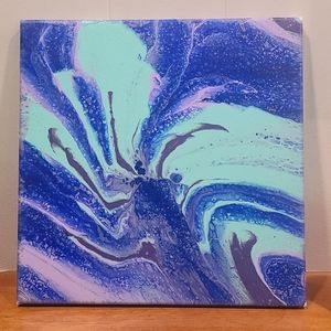 12"x12" HANDMADE PAINT POUR